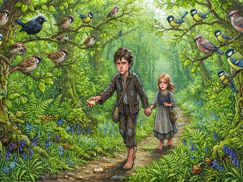 Erneutes Aussetzen und verlorene Brotkrumen - CALVENDO Foto-Puzzle'