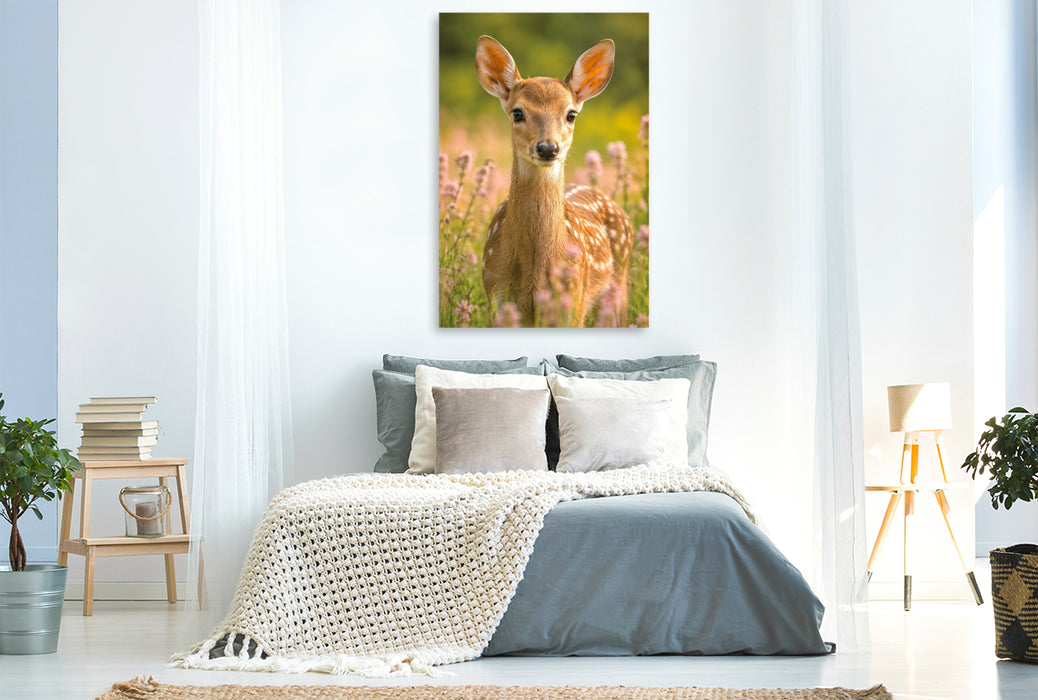 Premium Textil-Leinwand Neugierig