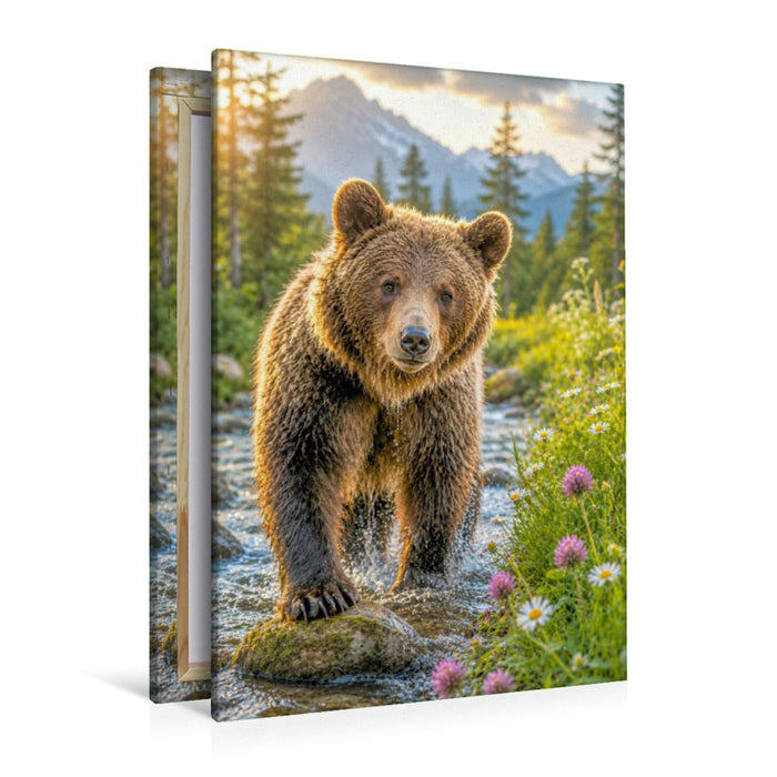 Premium Textil-Leinwand Auf Futtersuche