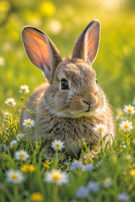 Premium Textil-Leinwand Versteckt im Gras