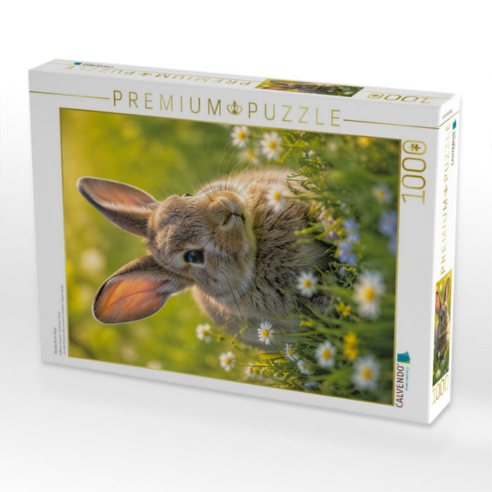 Versteckt im Gras - CALVENDO Foto-Puzzle'