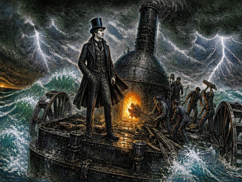 In 80 Tagen um die Welt / Jules Verne 1873 - CALVENDO Foto-Puzzle'