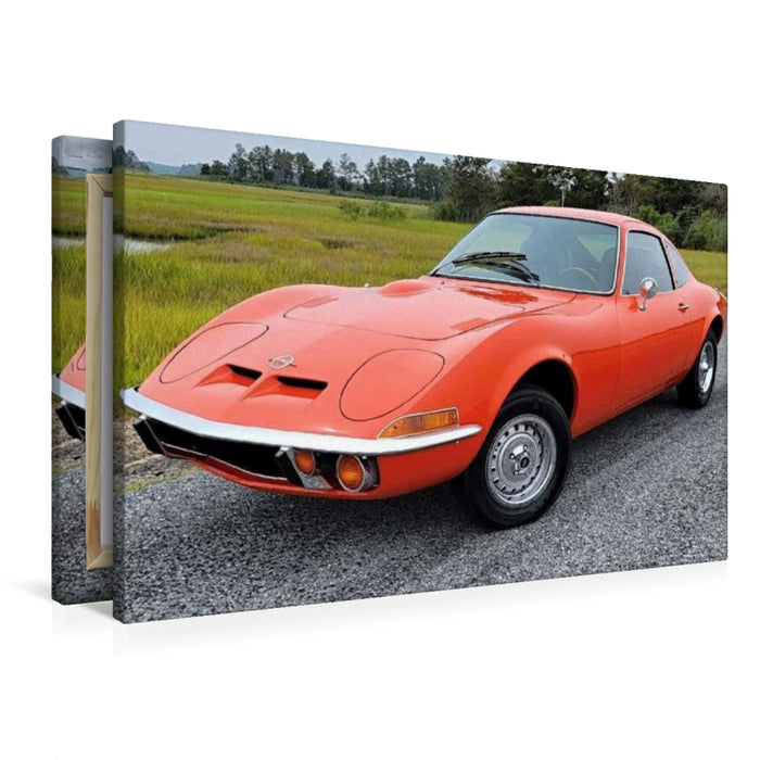 Premium Textil-Leinwand Opel GT