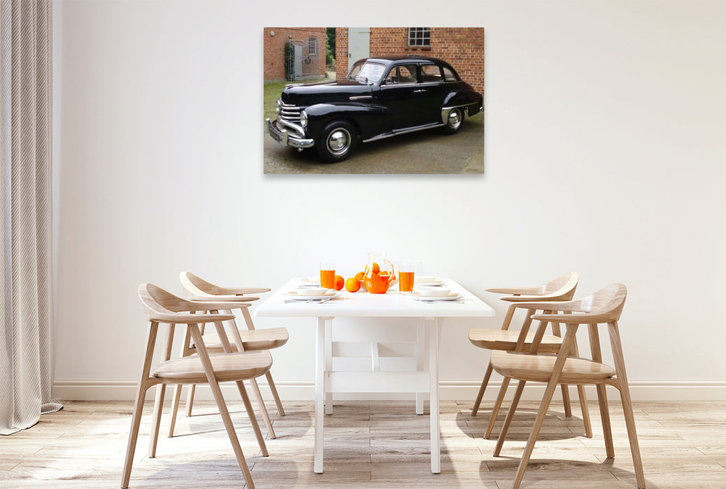 Premium Textil-Leinwand Opel Kapitän 50er Jahre