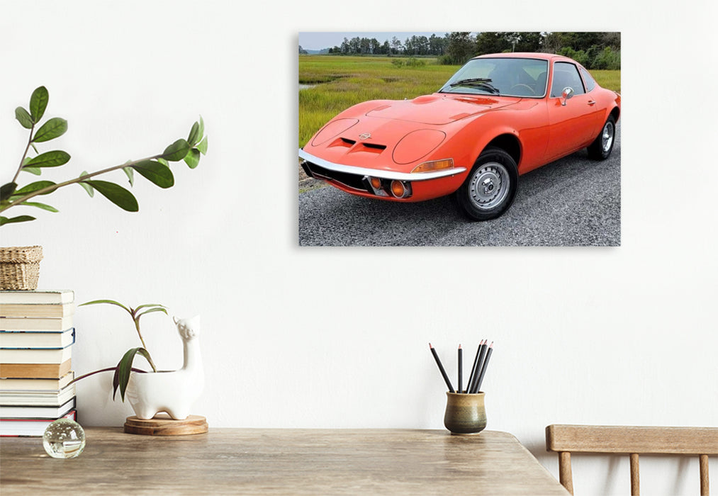 Premium Textil-Leinwand Opel GT