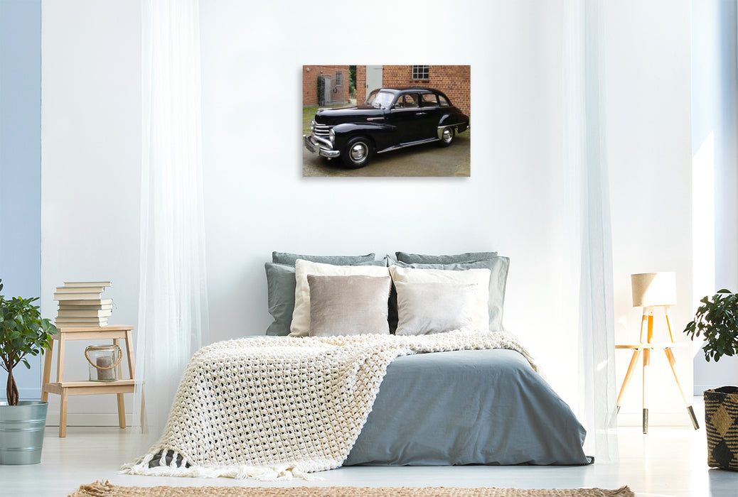 Premium Textil-Leinwand Opel Kapitän 50er Jahre