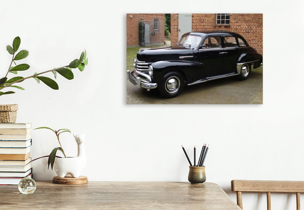 Premium Textil-Leinwand Opel Kapitän 50er Jahre