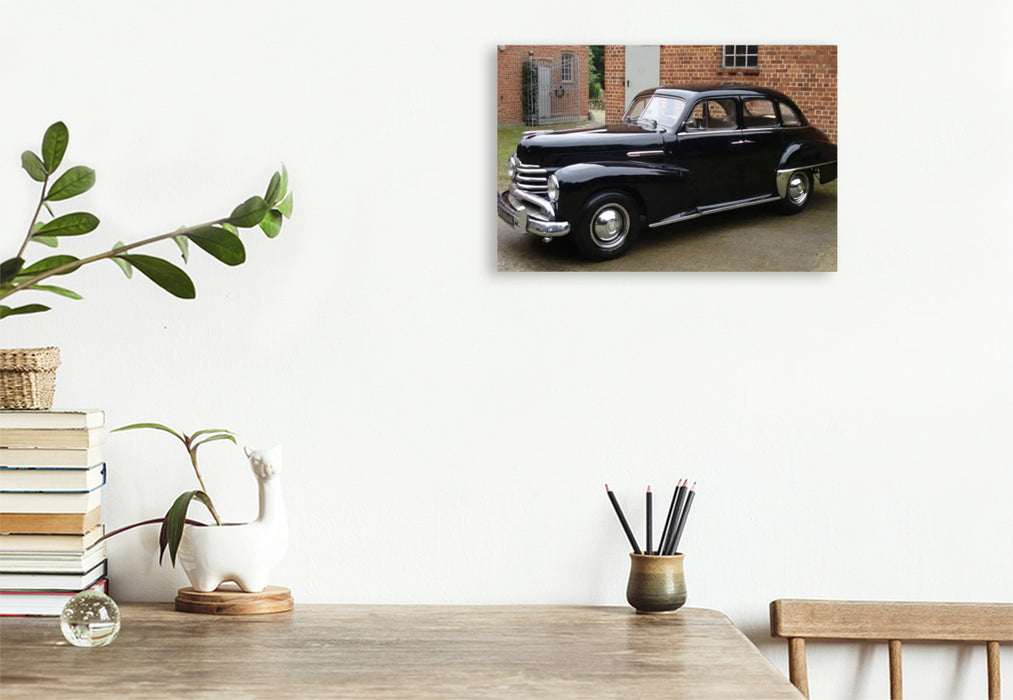 Premium Textil-Leinwand Opel Kapitän 50er Jahre