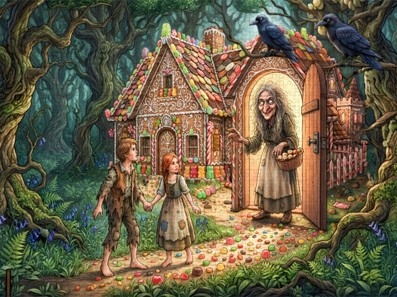 Die scheinbar gütige alte Hexe - CALVENDO Foto-Puzzle'