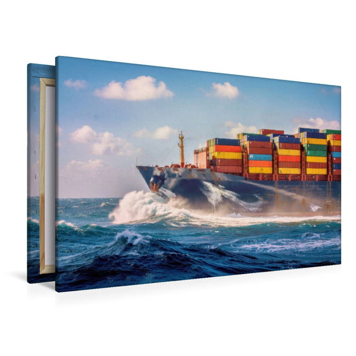 Premium Textil-Leinwand Wir bringen mehr mit, als der Kofferraum erlaubt.