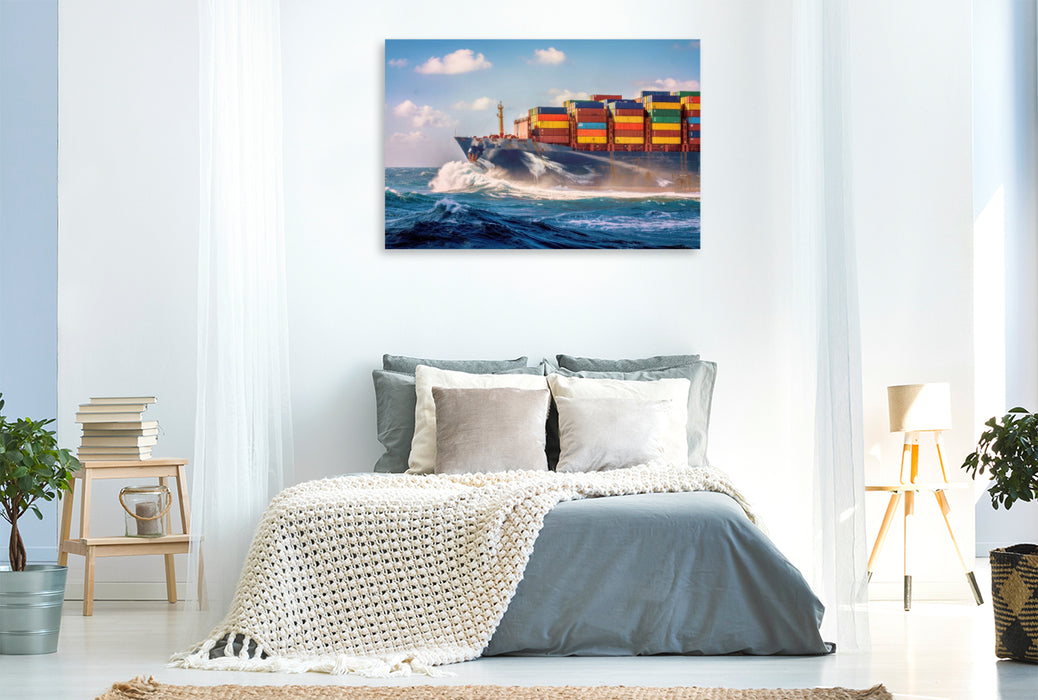 Premium Textil-Leinwand Wir bringen mehr mit, als der Kofferraum erlaubt.