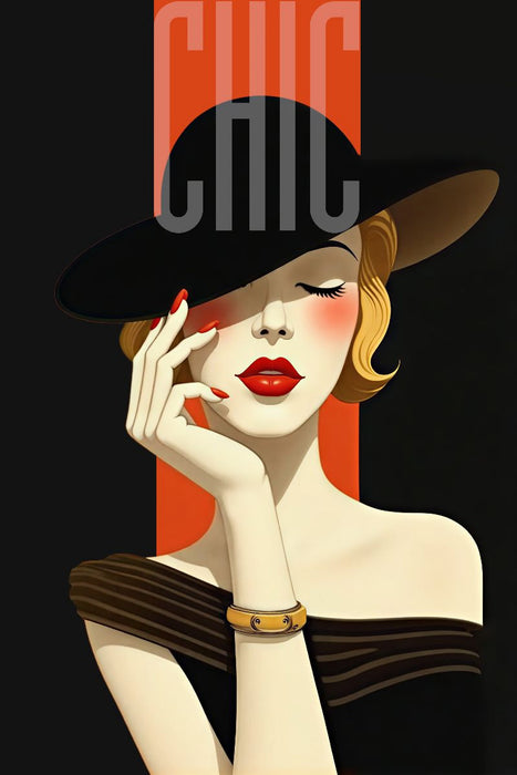 Premium Textil-Leinwand Chic