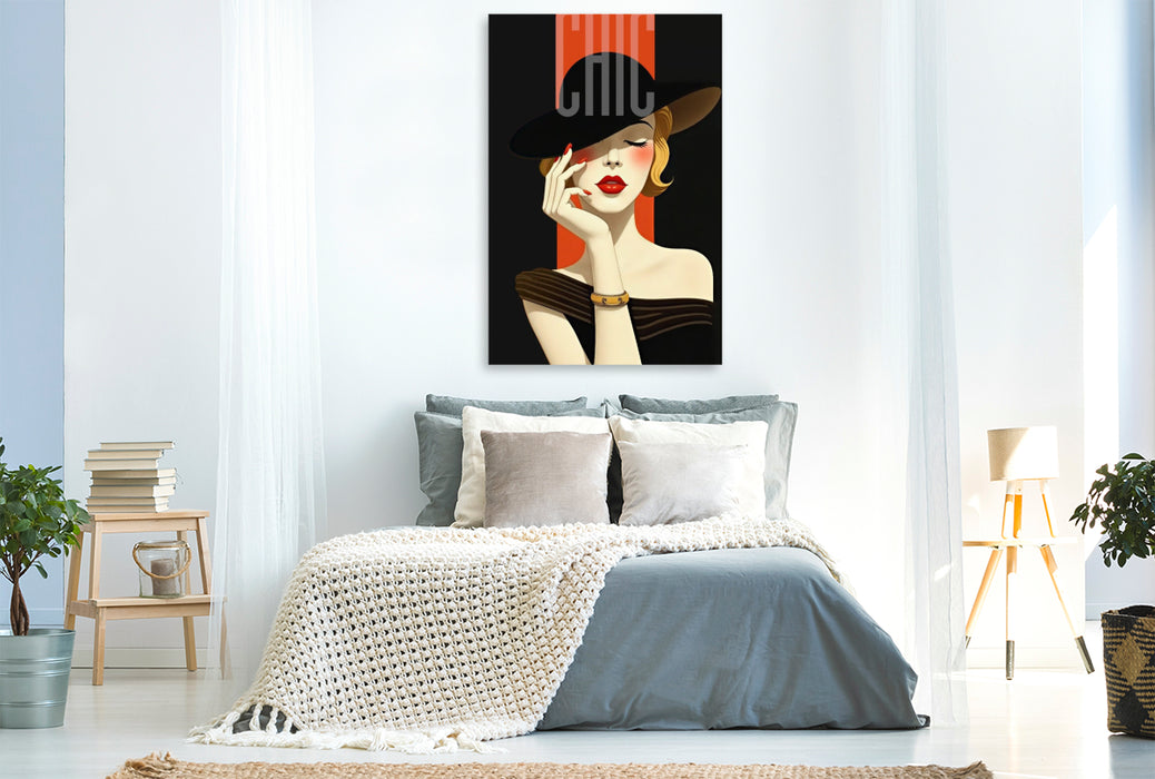 Premium Textil-Leinwand Chic