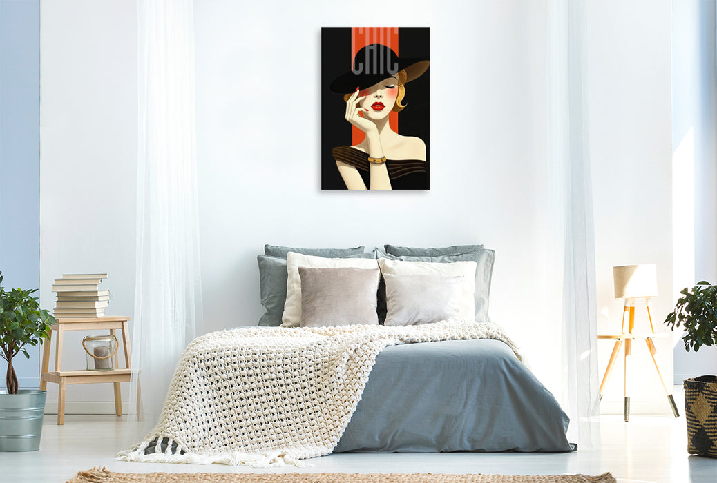 Premium Textil-Leinwand Chic