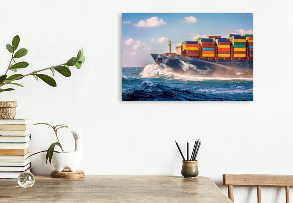 Premium Textil-Leinwand Wir bringen mehr mit, als der Kofferraum erlaubt.
