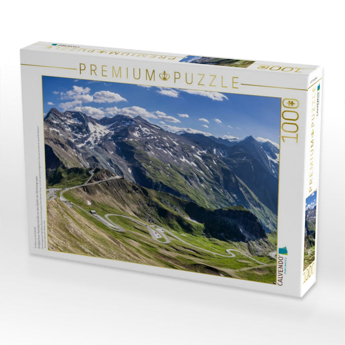 Großglockner Hochalpenstraße vor den Gipfeln der Glocknergruppe - CALVENDO Foto-Puzzle'