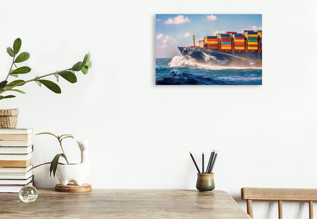 Premium Textil-Leinwand Wir bringen mehr mit, als der Kofferraum erlaubt.