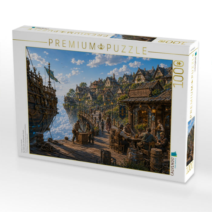 Der Hafen der schwebenden Inseln - CALVENDO Foto-Puzzle'
