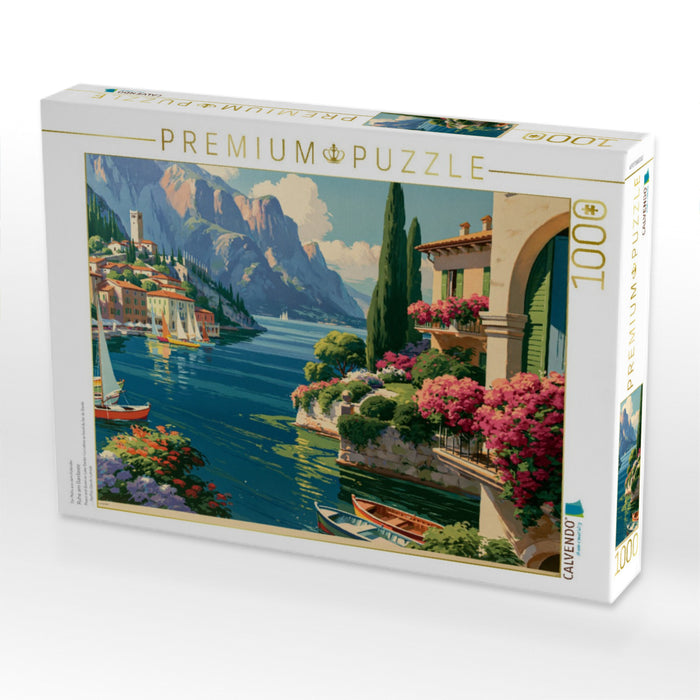 Ruhe am Gardasee - CALVENDO Foto-Puzzle'