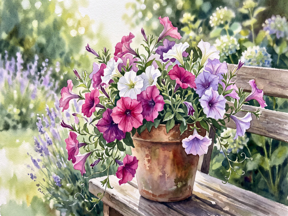 Petunien - CALVENDO Foto-Puzzle'