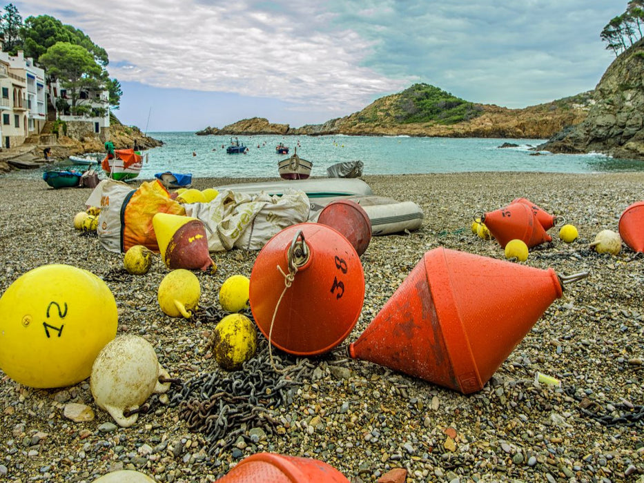 Boyen am Strand eines Fischerdorfs - CALVENDO Foto-Puzzle'
