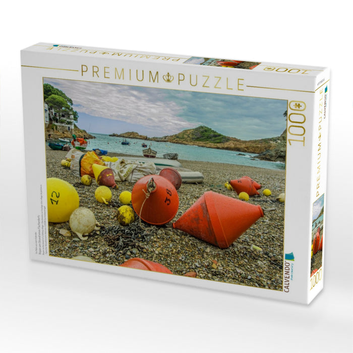 Boyen am Strand eines Fischerdorfs - CALVENDO Foto-Puzzle'
