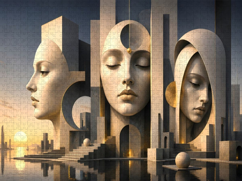 Die Gesichter der Zeit - CALVENDO Foto-Puzzle'