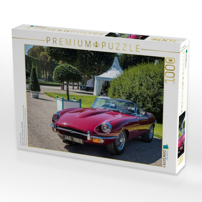 Jaguar E-Type S 2 Roadster (GB, 1969) - CALVENDO Foto-Puzzle'