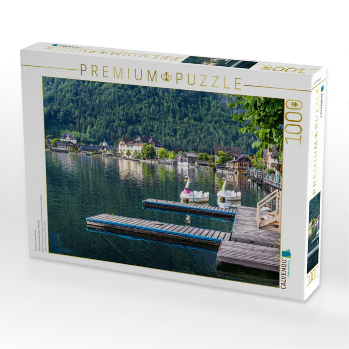 Uferpromenade von Hallstatt - CALVENDO Foto-Puzzle'
