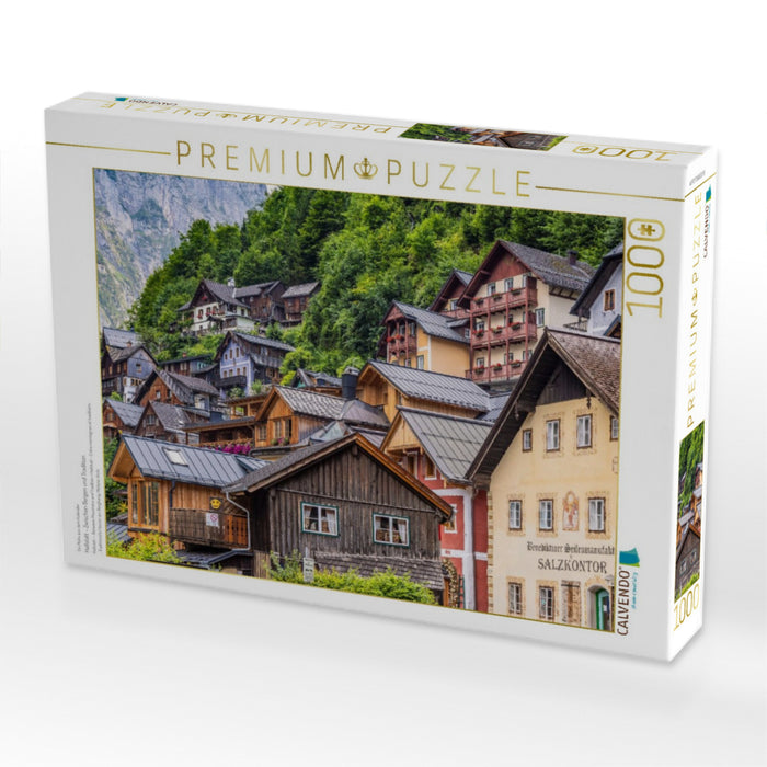 Hallstatt - Zwischen Bergen und Tradition - CALVENDO Foto-Puzzle'