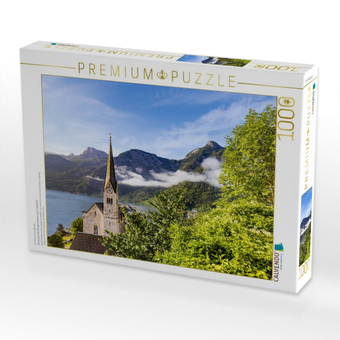 Bezaubernde Morgenstimmung in Hallstatt - CALVENDO Foto-Puzzle'