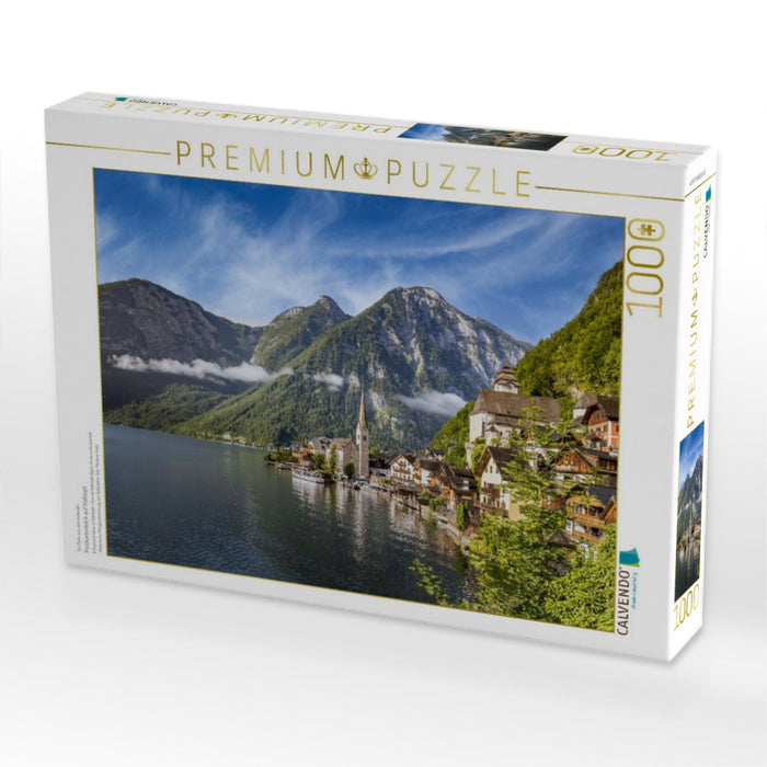 Postkartenblick auf Hallstatt - CALVENDO Foto-Puzzle'