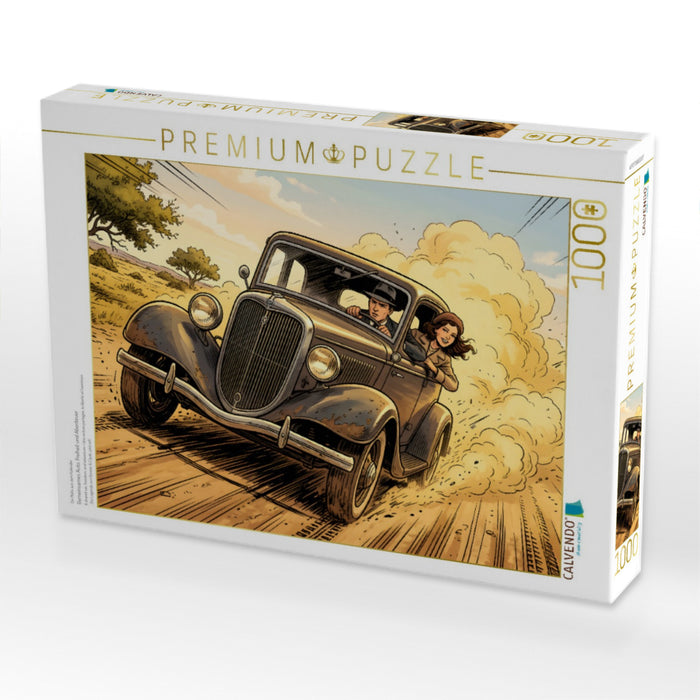 Gemeinsames Auto, Freiheit und Abenteuer - CALVENDO Foto-Puzzle'