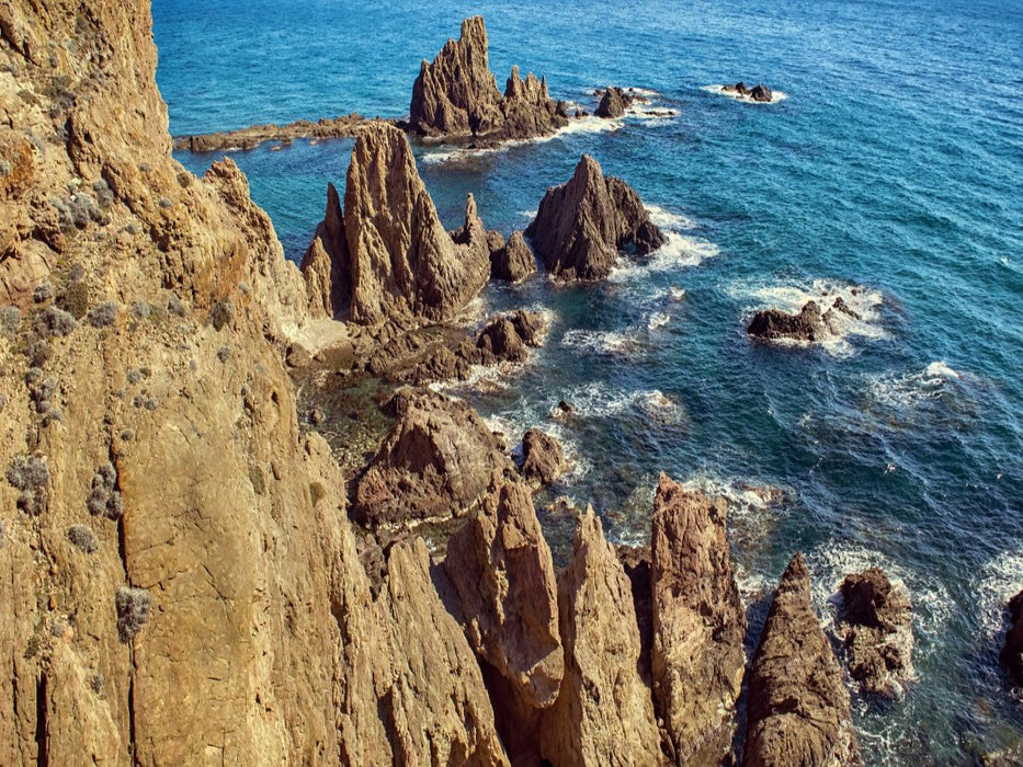 Felsen bei Cabo de Gata - CALVENDO Foto-Puzzle'