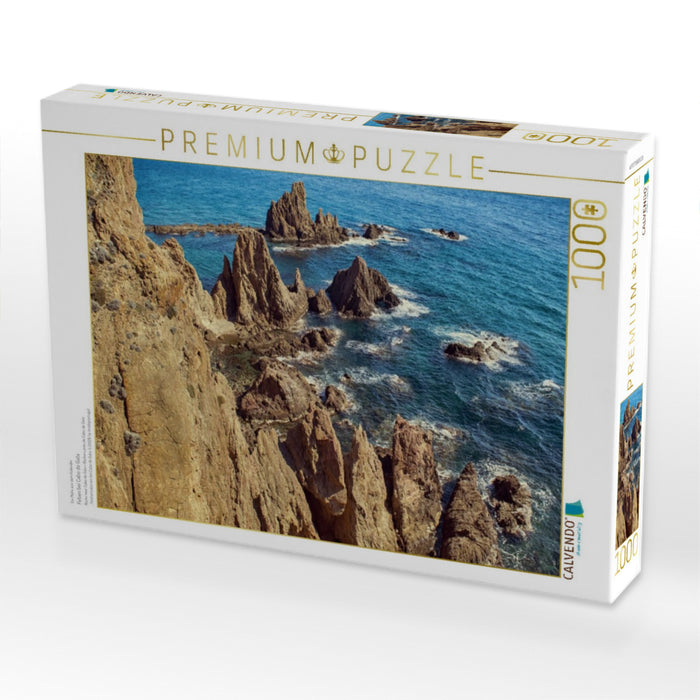 Felsen bei Cabo de Gata - CALVENDO Foto-Puzzle'