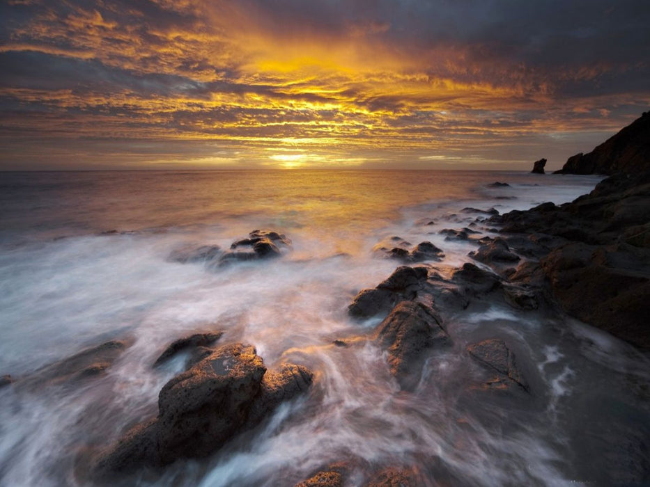 Sonnenuntergang am Mittelmeer - CALVENDO Foto-Puzzle'
