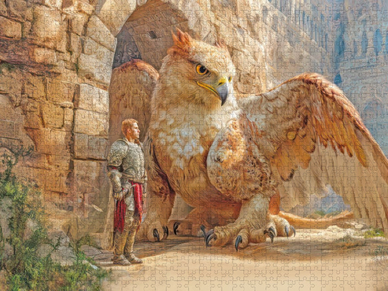 Mystische Oroboros und Steinbauten - CALVENDO Foto-Puzzle'