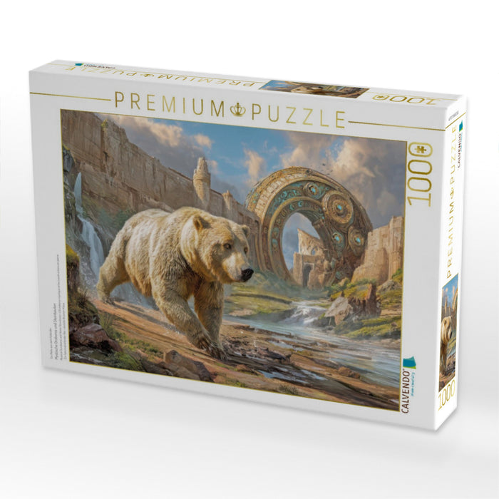 Mystische Oroboros und Steinbauten - CALVENDO Foto-Puzzle'