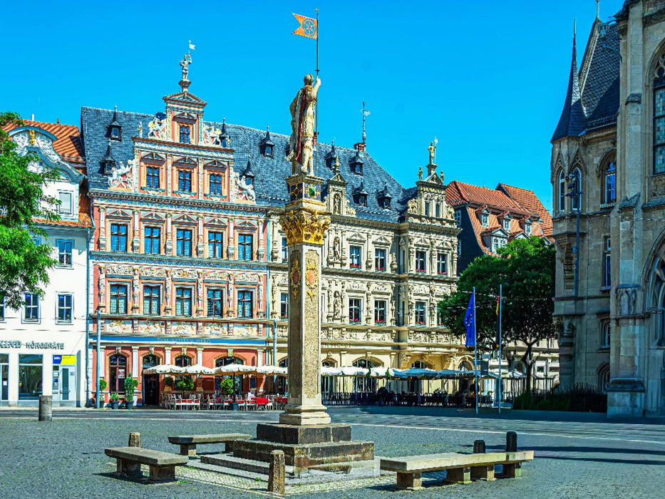 Haus zum Breiten Herd und Gildehaus am Fischmarkt - CALVENDO Foto-Puzzle'