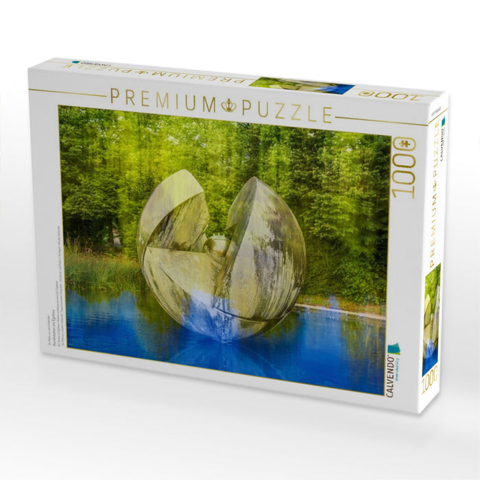 Kunststation am Egelsee - CALVENDO Foto-Puzzle'
