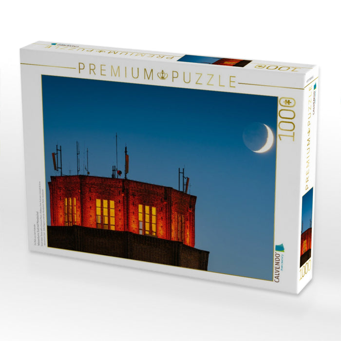 Wasserturm Süd mit Mondsichel - CALVENDO Foto-Puzzle'
