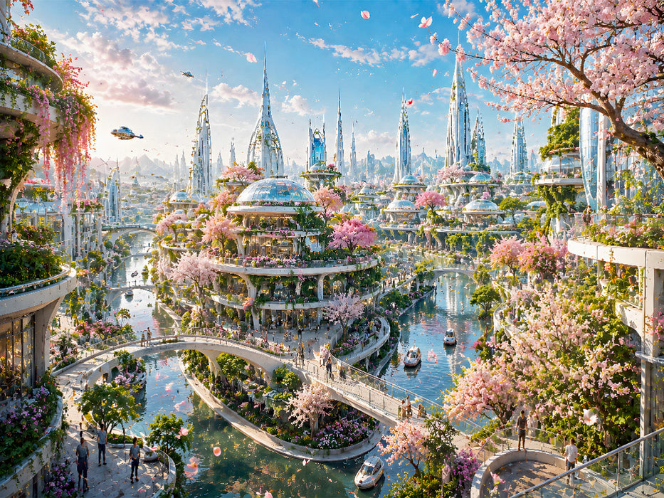Die Stadt der Blüten - CALVENDO Foto-Puzzle'