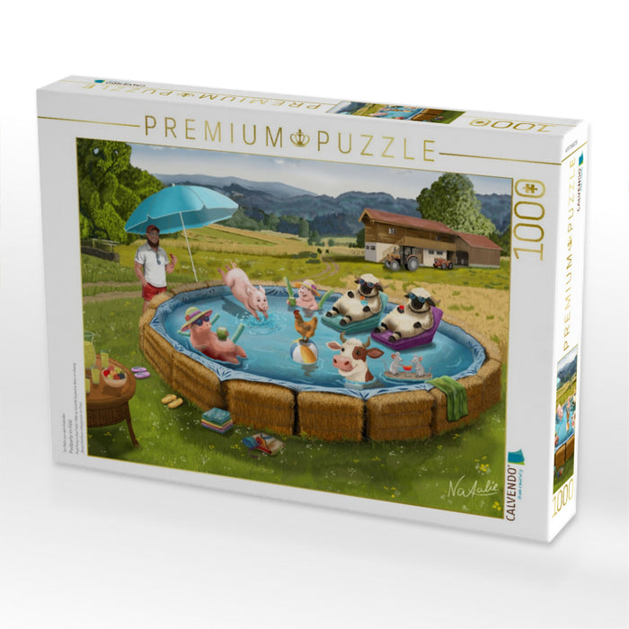 Poolparty im Feld - CALVENDO Foto-Puzzle'