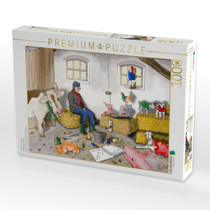 Fortbildung im Stall - CALVENDO Foto-Puzzle'