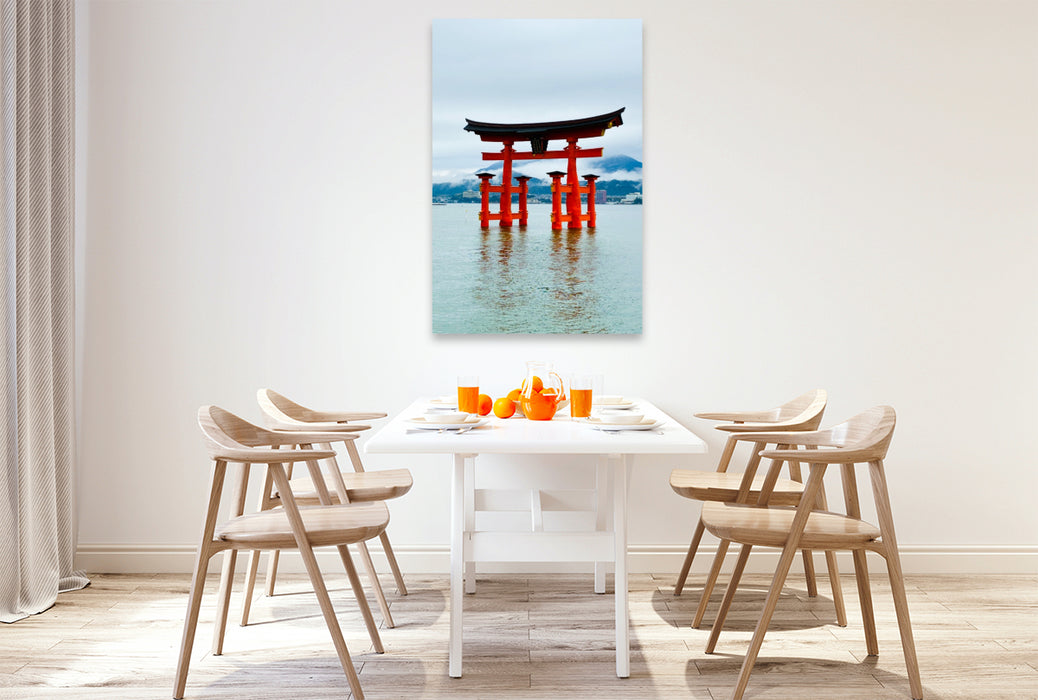 Premium Textil-Leinwand Der Itsukushima-Schrein