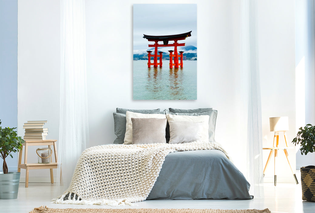 Premium Textil-Leinwand Der Itsukushima-Schrein