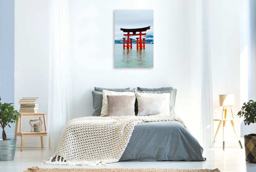 Premium Textil-Leinwand Der Itsukushima-Schrein