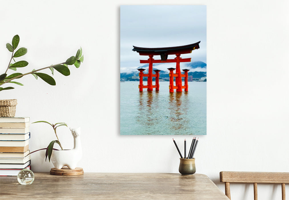 Premium Textil-Leinwand Der Itsukushima-Schrein