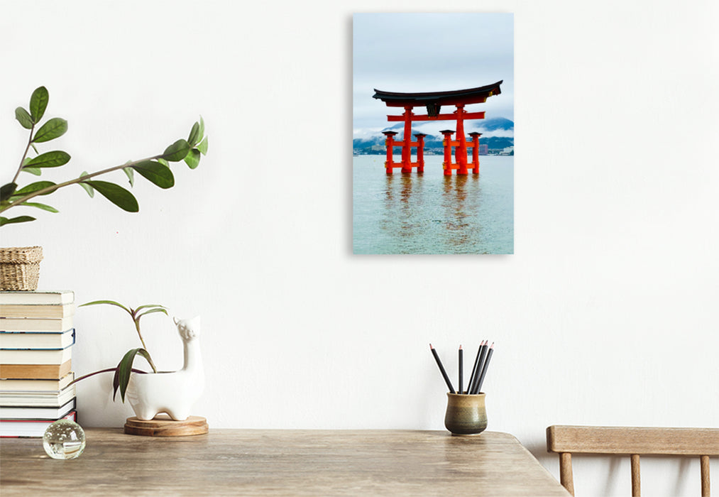 Premium Textil-Leinwand Der Itsukushima-Schrein