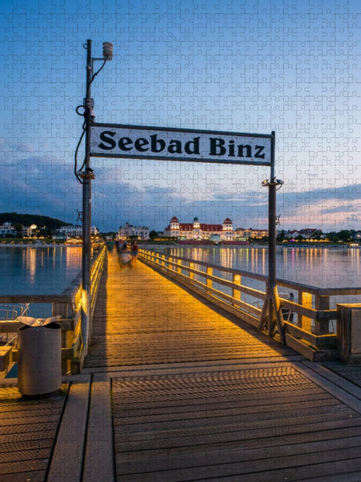 Insel Rügen - Auf der Seebrücke in Binz - CALVENDO Foto-Puzzle'